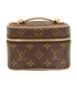 Nano Nice Vanity Case, &pound;550, Handbags, Brown, Canvas, Front view